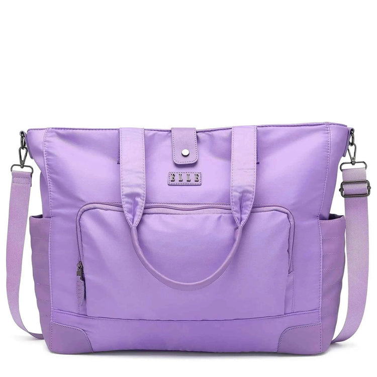 Voyage 25L Twill and Vegan Leather Weekender Tote Bag Weekender Bags by Travellty
