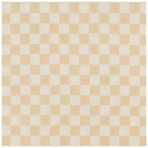 Butter Creme & White Checkered Crib Sheet by Little Mae & Co