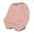 Peony Car Seat Cover Multi Use Car seat Cover by Little Mae & Co