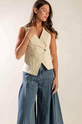 UNDENIABLE GROWTH WOVEN VEST VEST by Flying Tomato