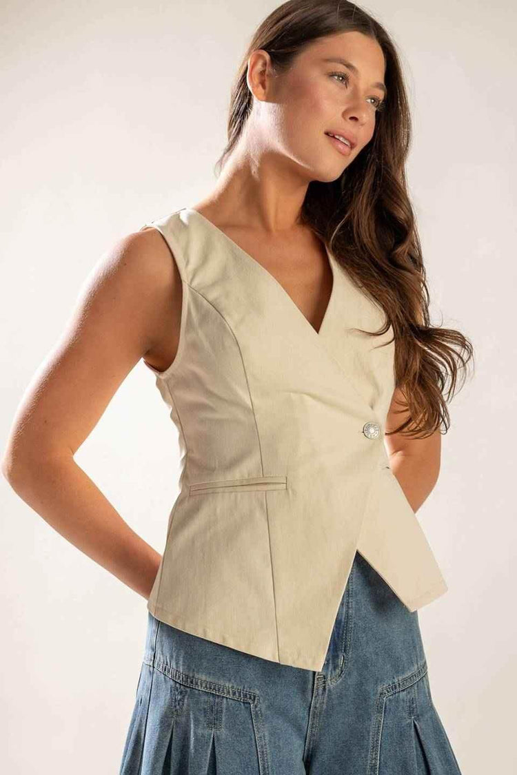 UNDENIABLE GROWTH WOVEN VEST VEST by Flying Tomato