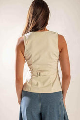 UNDENIABLE GROWTH WOVEN VEST VEST by Flying Tomato