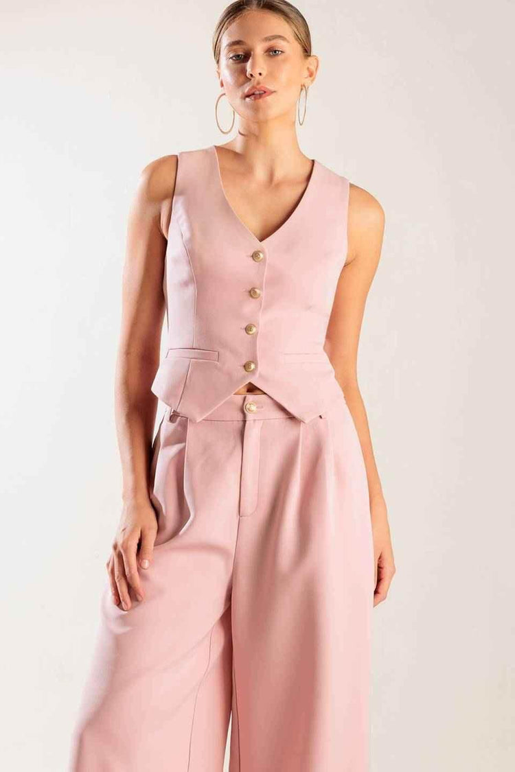 IN MY OWN WORLD WOVEN VEST VEST by Flying Tomato