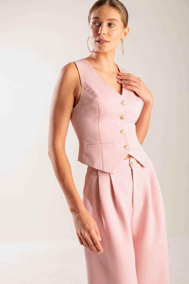 IN MY OWN WORLD WOVEN VEST VEST by Flying Tomato
