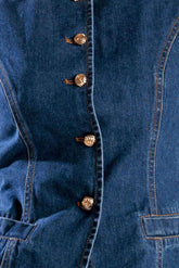 DRIVE-IN MOVIE DENIM VEST VEST by Flying Tomato