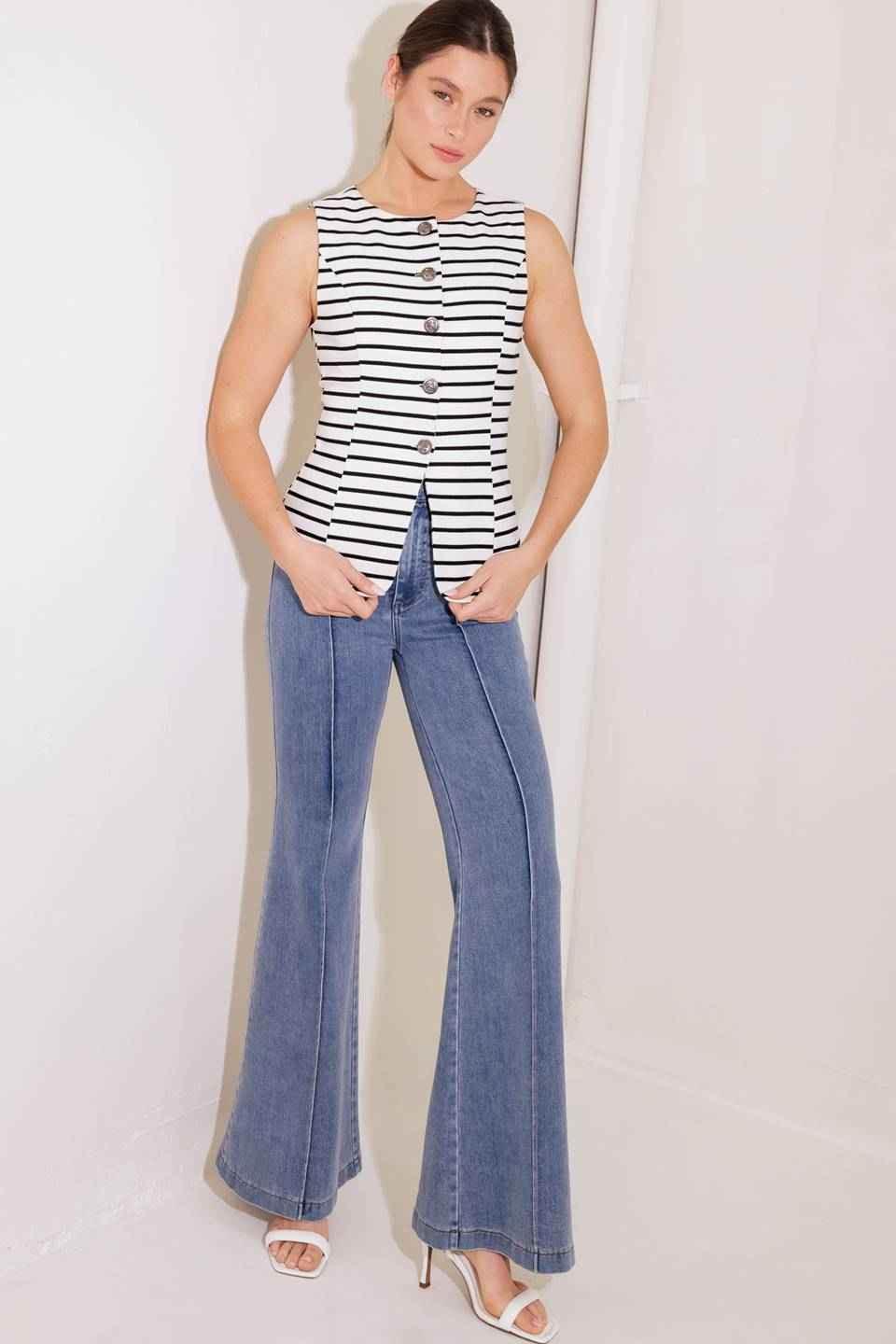WILDFLOWER WANDER WOVEN VEST VEST by Flying Tomato