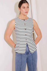 WILDFLOWER WANDER WOVEN VEST VEST by Flying Tomato