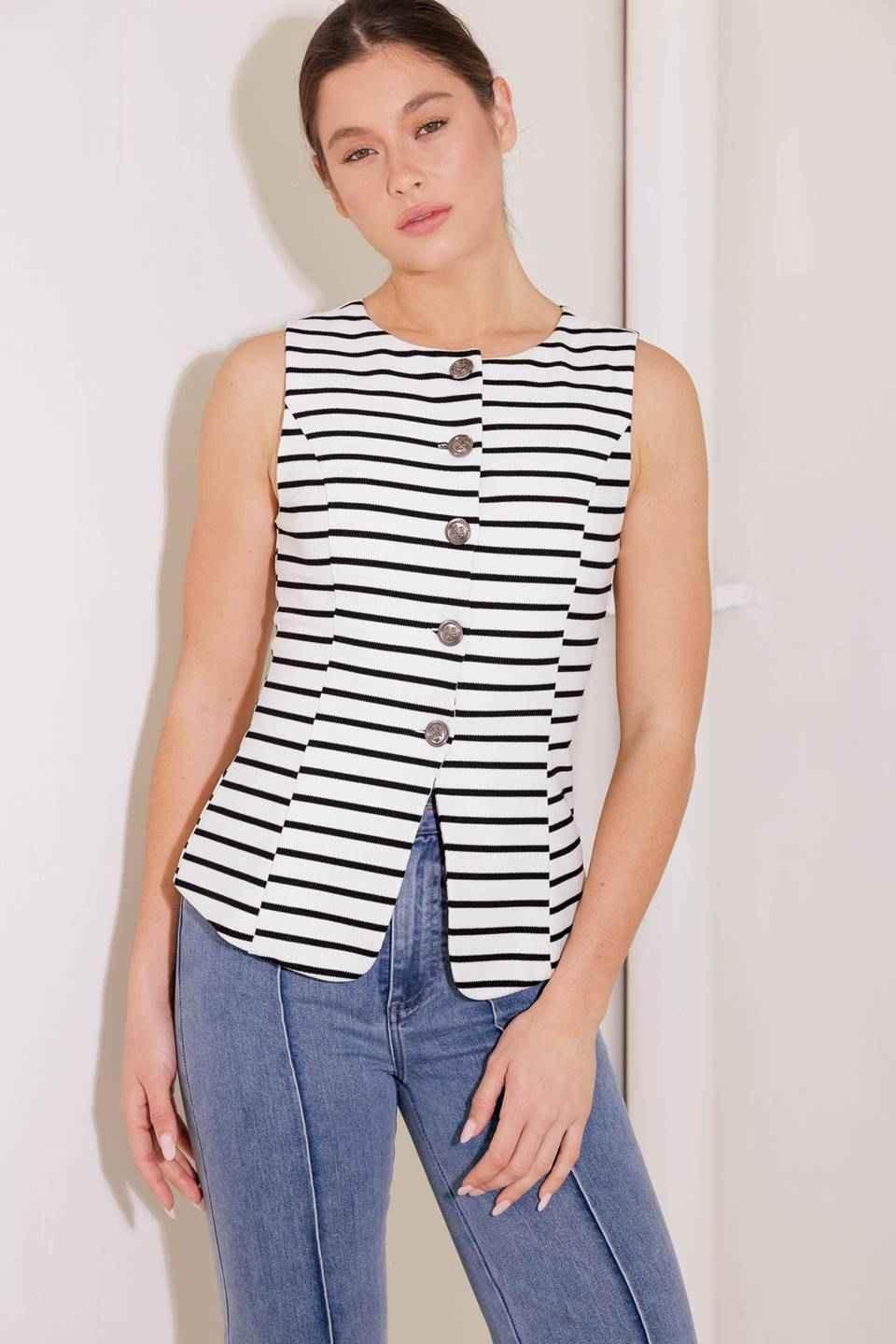 WILDFLOWER WANDER WOVEN VEST VEST by Flying Tomato
