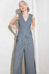 SMILE BRIGHT IN GREY WOVEN VEST VEST by Flying Tomato
