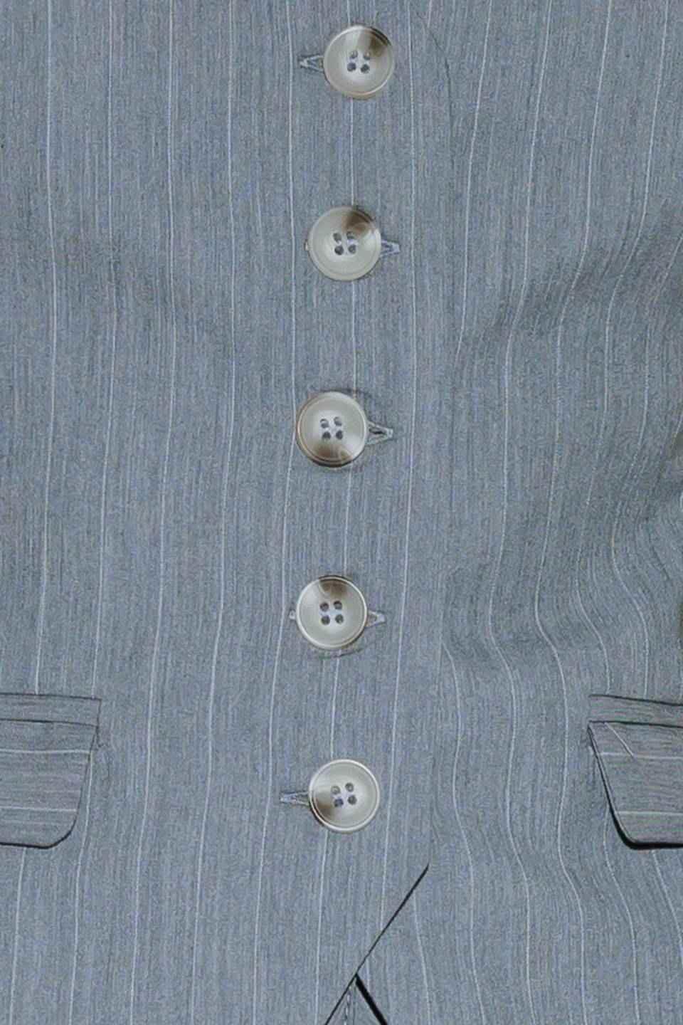 SMILE BRIGHT IN GREY WOVEN VEST VEST by Flying Tomato