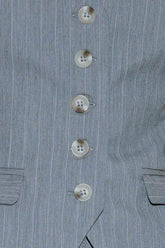 SMILE BRIGHT IN GREY WOVEN VEST VEST by Flying Tomato