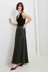 TRADING SECRETS DENIM SKIRT Skirts by Flying Tomato