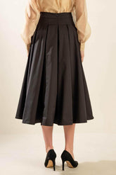 DANCE WITH DESTINY WOVEN MIDI SKIRT SKIRTS by Flying Tomato