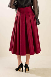 DANCE WITH DESTINY WOVEN MIDI SKIRT SKIRTS by Flying Tomato