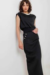 URBAN LUXE COMMAND KNIT MIDI SKIRT SKIRTS by Flying Tomato