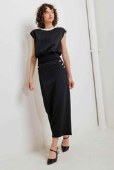 URBAN LUXE COMMAND KNIT MIDI SKIRT SKIRTS by Flying Tomato