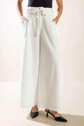DINNER DATE WOVEN PANTS PANTS by Flying Tomato