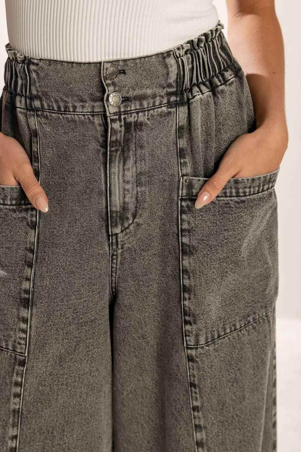 EXPLORING THE CITY DENIM PANTS PANTS by Flying Tomato