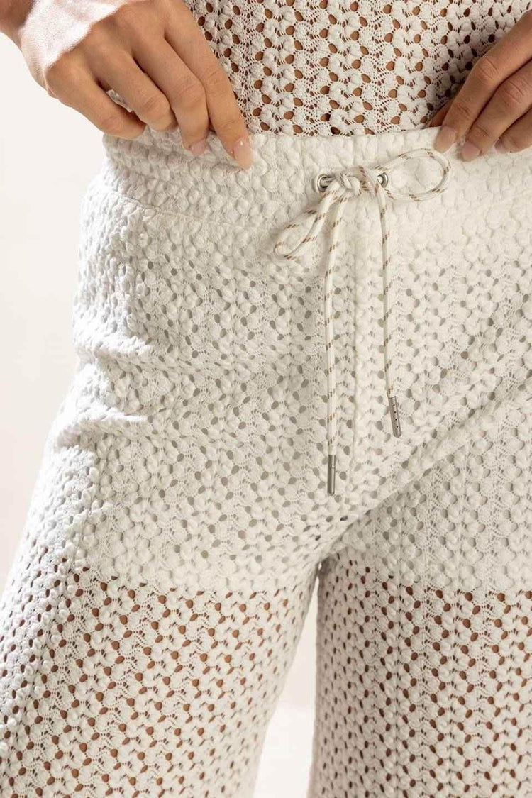PRESENCE OF LOVE SEMI SHEER KNIT PANTS PANTS by Flying Tomato