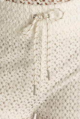 PRESENCE OF LOVE SEMI SHEER KNIT PANTS PANTS by Flying Tomato