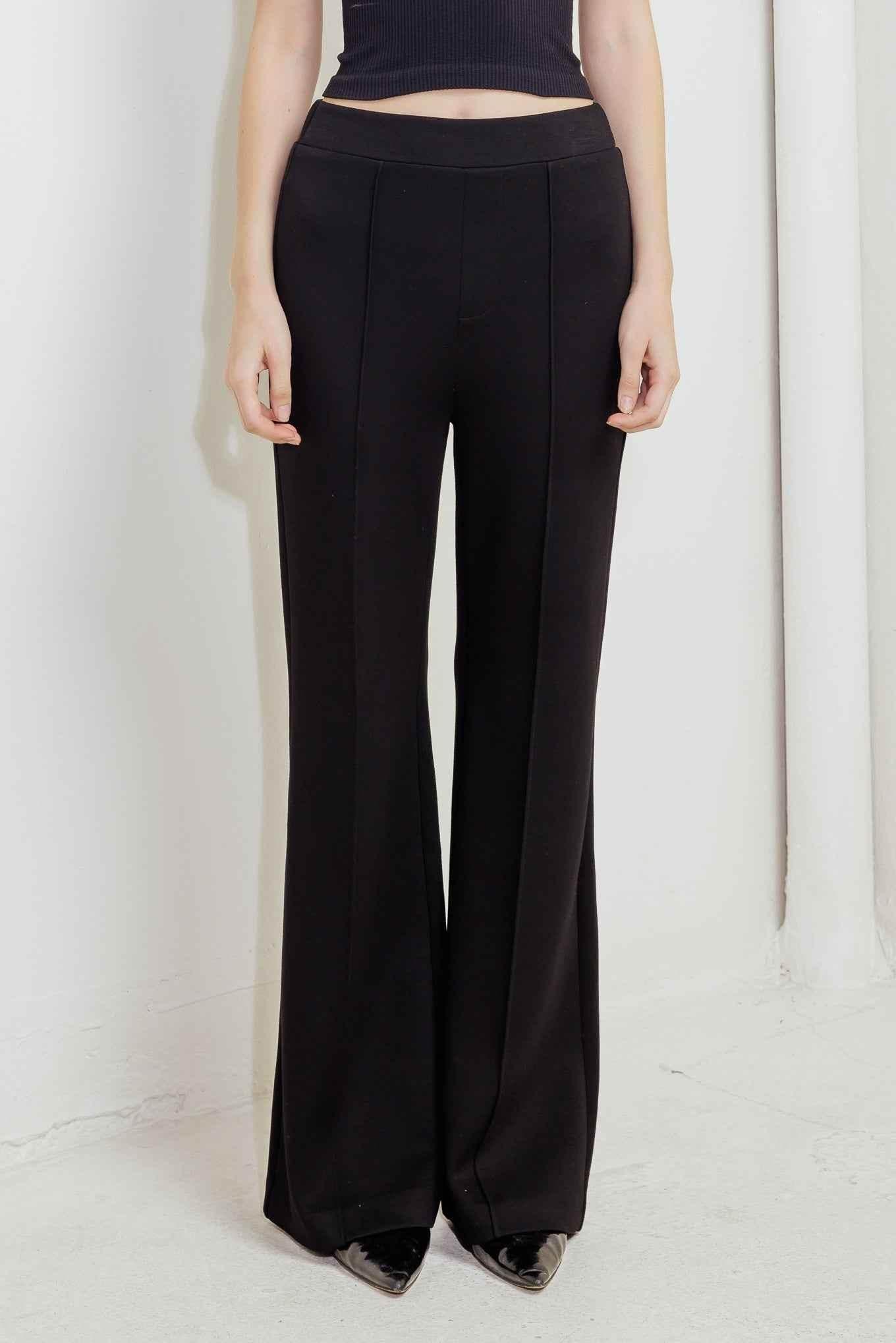MODERN FLOW BLACK WOVEN PANTS PANTS by Flying Tomato