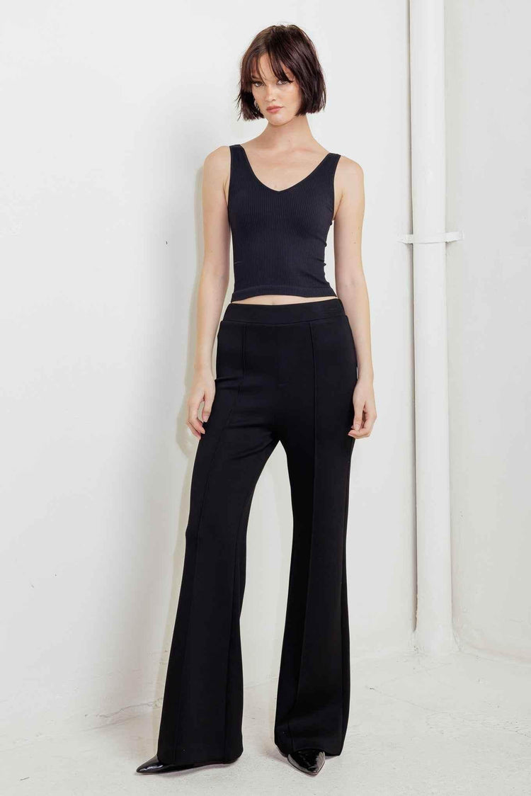 MODERN FLOW BLACK WOVEN PANTS PANTS by Flying Tomato