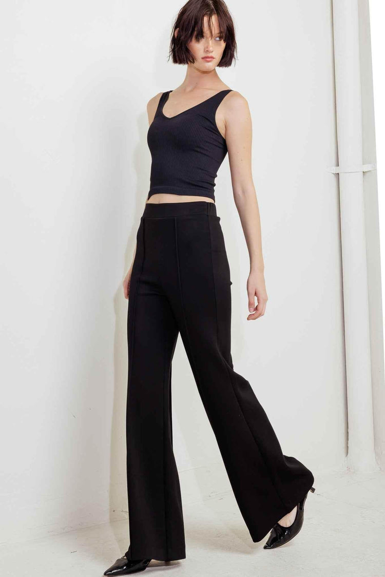 MODERN FLOW BLACK WOVEN PANTS PANTS by Flying Tomato