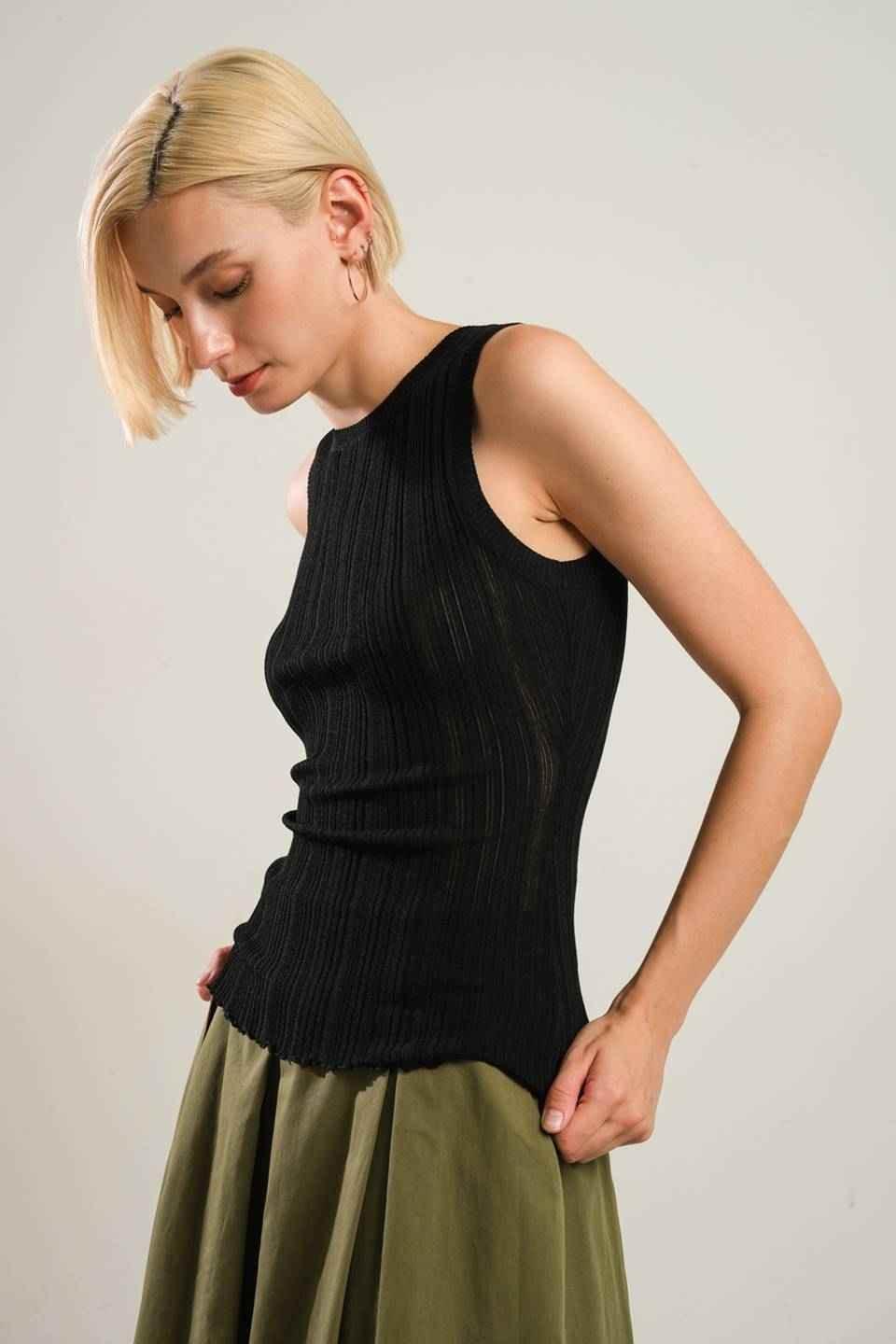 BE RIGHT BACK BLACK SWEATER TOP SWEATERS by Flying Tomato