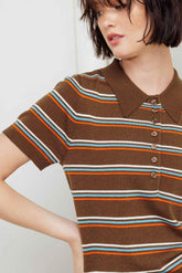PRETTY IN PARADISE POLO TOP SWEATERS by Flying Tomato