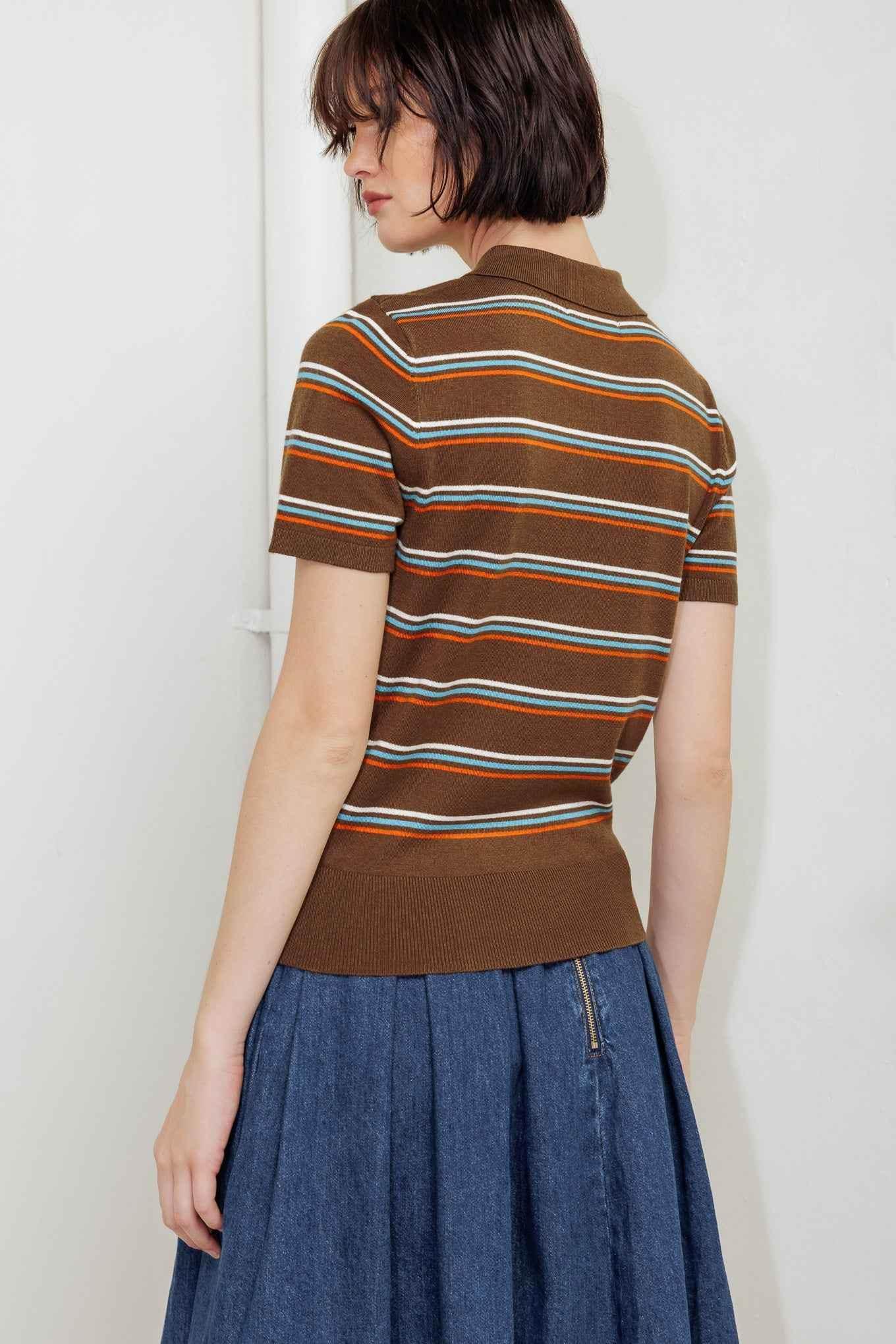 PRETTY IN PARADISE POLO TOP SWEATERS by Flying Tomato