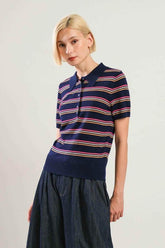 PRETTY IN PARADISE POLO TOP SWEATERS by Flying Tomato