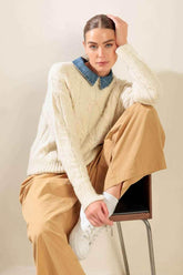 TOTALLY SMITTEN PULLOVER SWEATER TOP SWEATERS by Flying Tomato