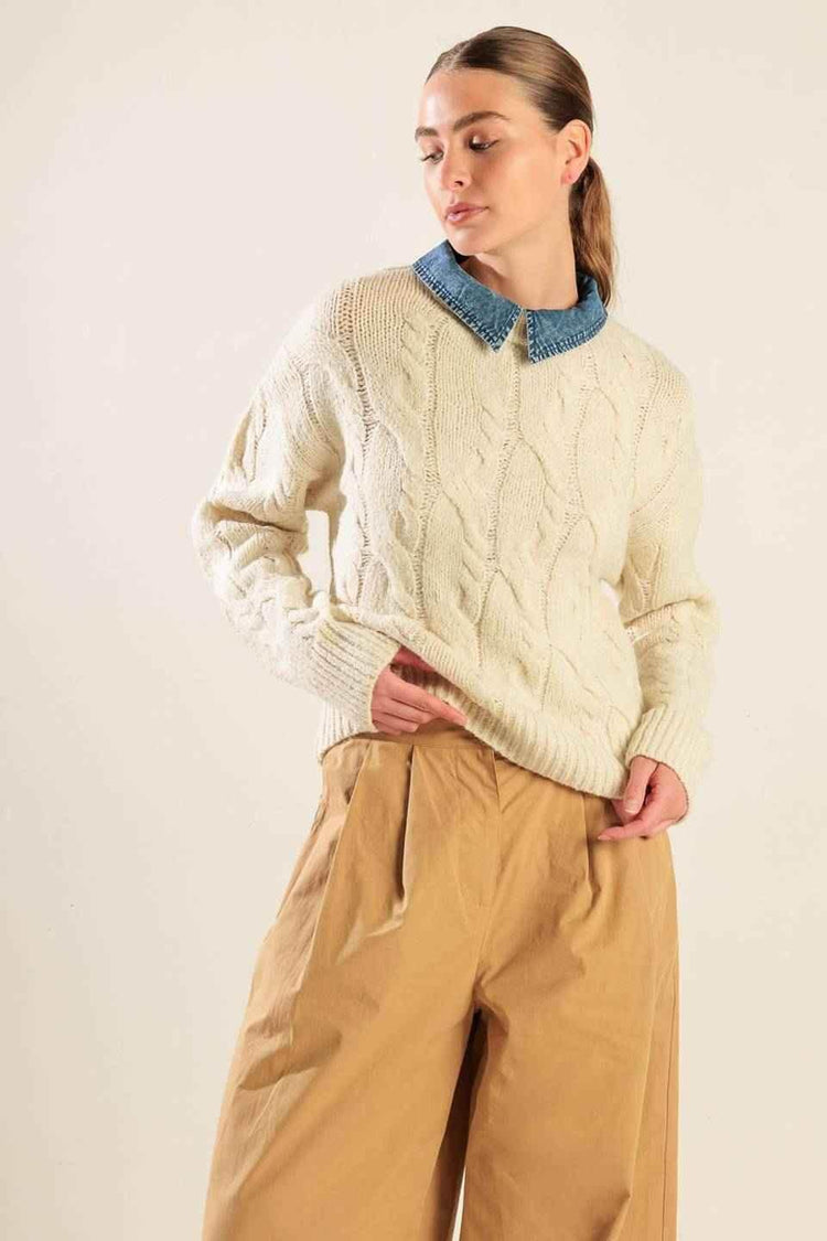 TOTALLY SMITTEN PULLOVER SWEATER TOP SWEATERS by Flying Tomato