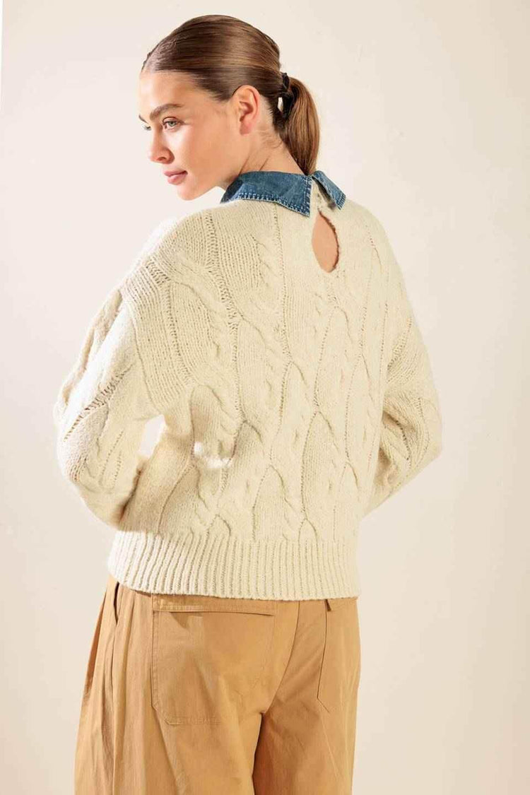 TOTALLY SMITTEN PULLOVER SWEATER TOP SWEATERS by Flying Tomato