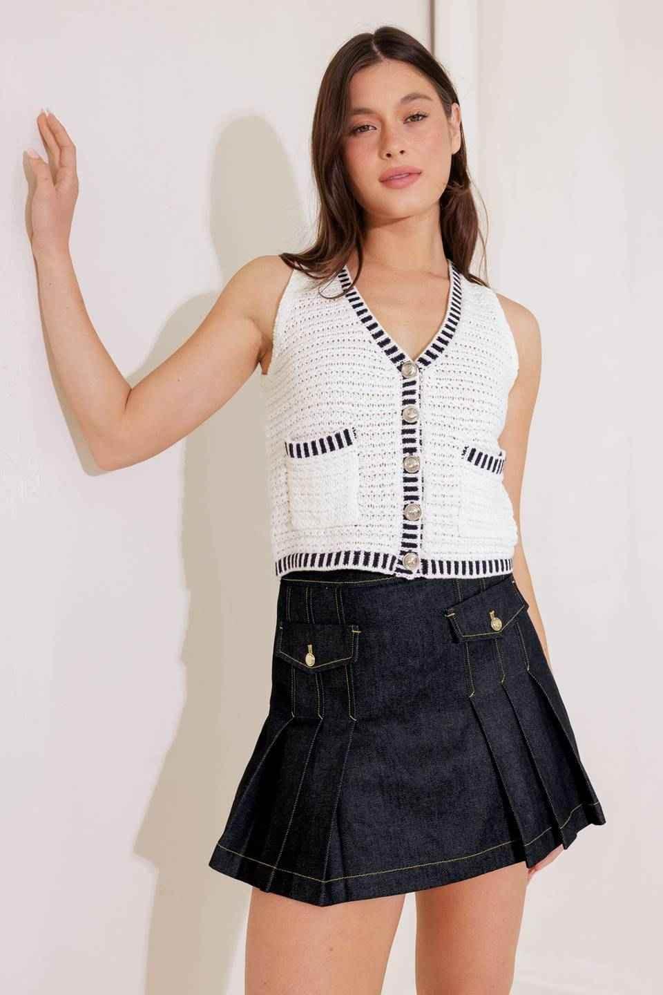 SO IN LOVE SWEATER KNIT VEST SWEATERS by Flying Tomato