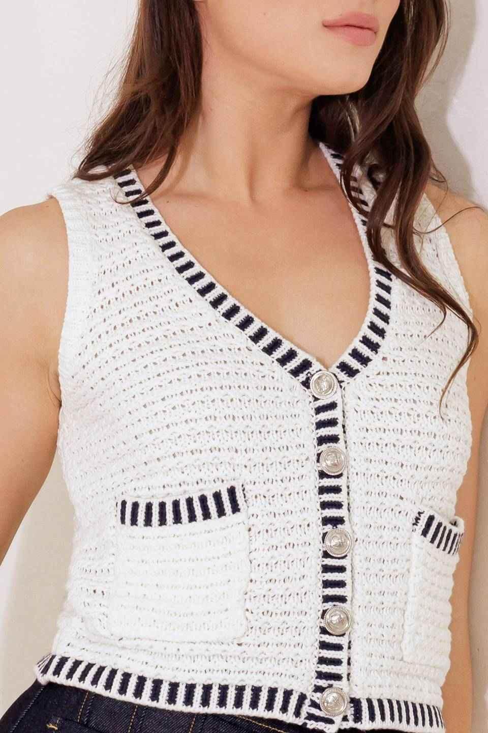 SO IN LOVE SWEATER KNIT VEST SWEATERS by Flying Tomato