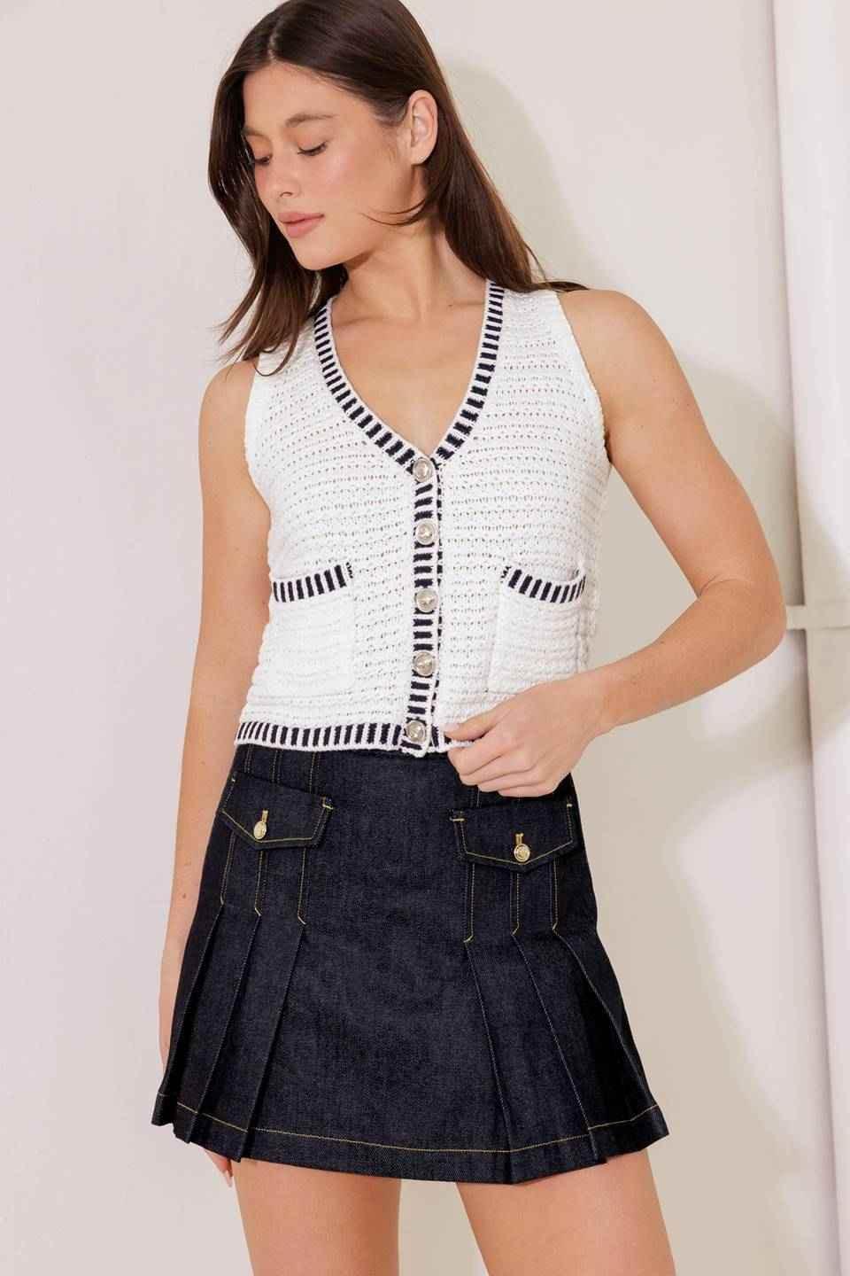 SO IN LOVE SWEATER KNIT VEST SWEATERS by Flying Tomato