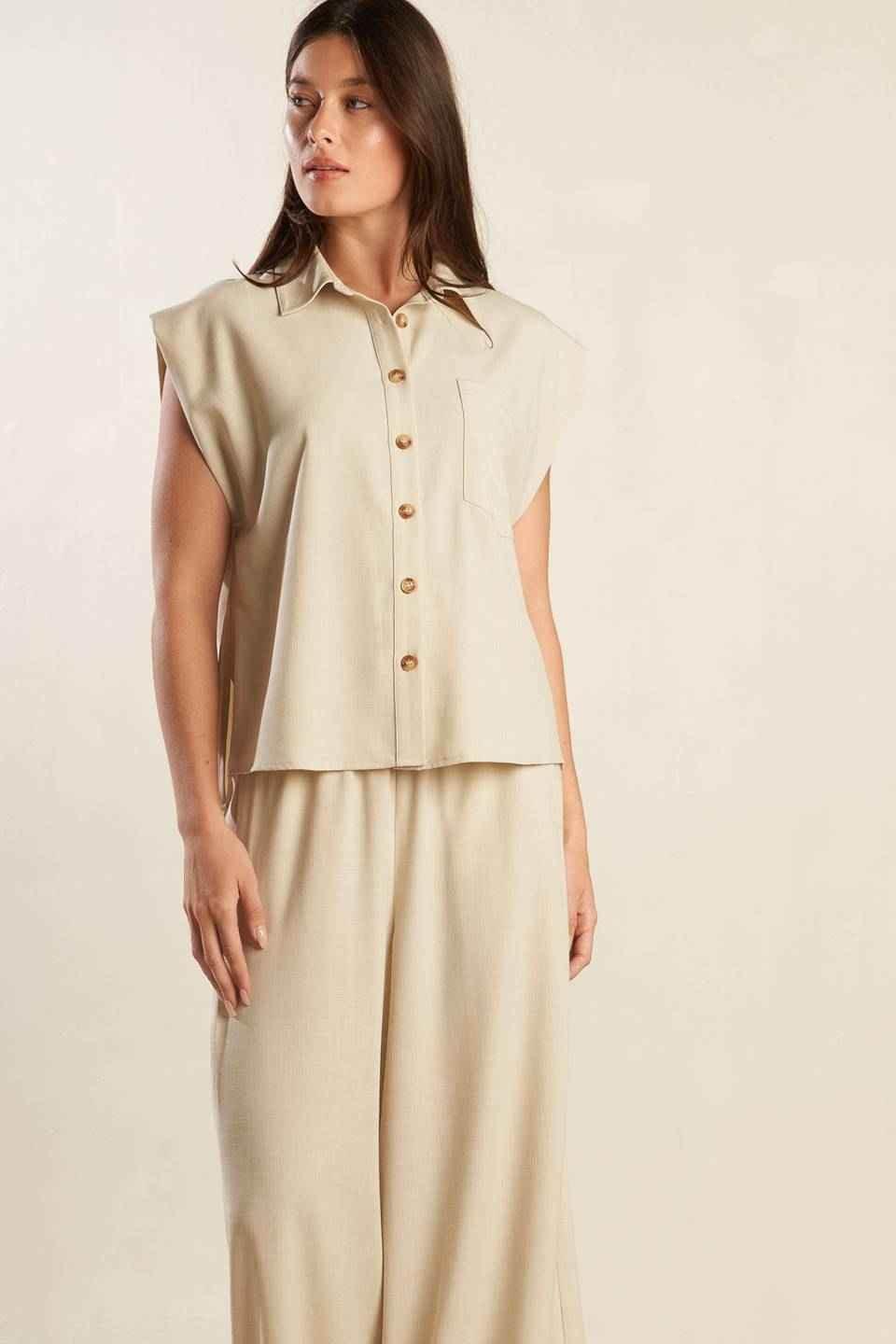 GO WITH GRACE WOVEN SHIRT TOPS by Flying Tomato