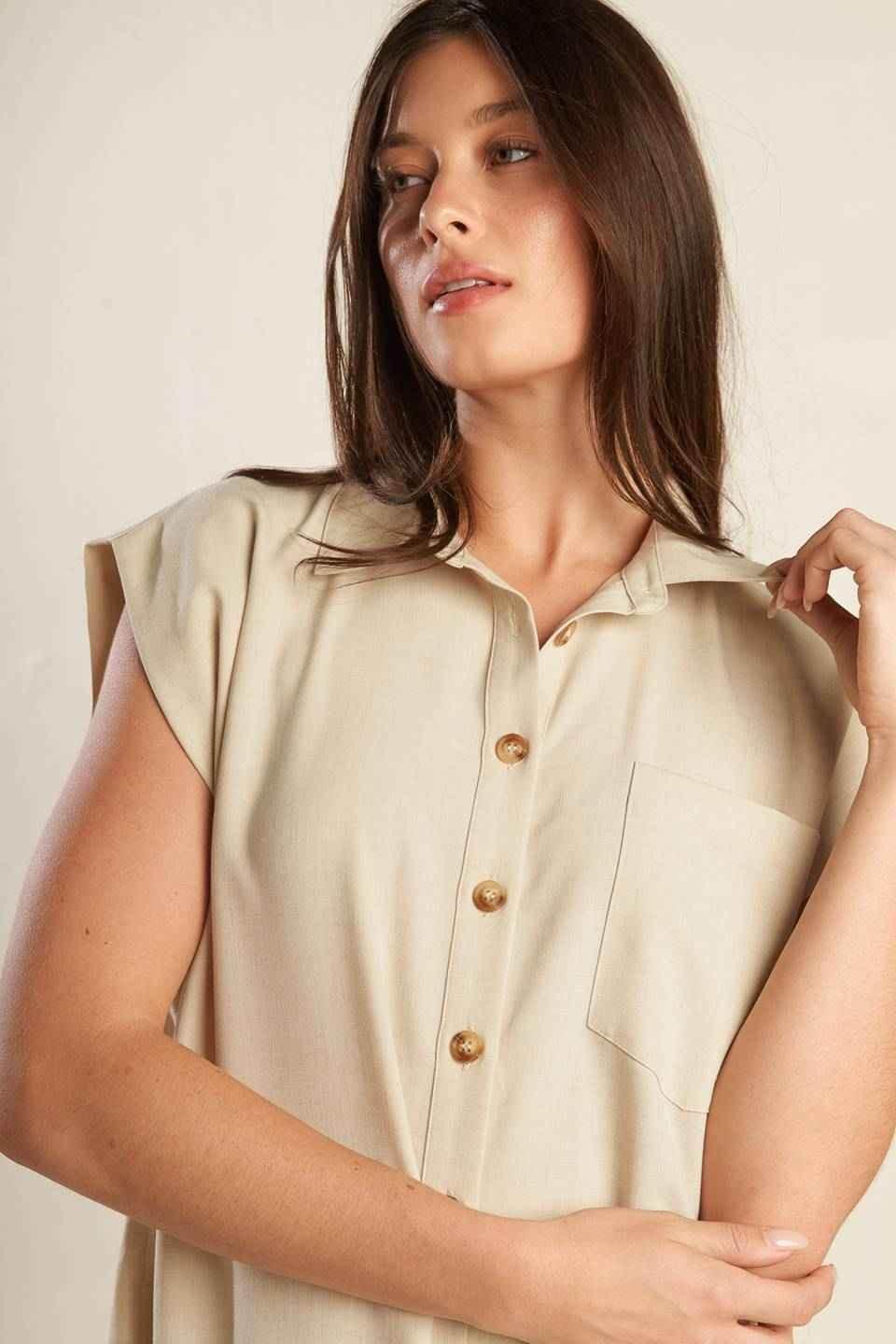 GO WITH GRACE WOVEN SHIRT TOPS by Flying Tomato