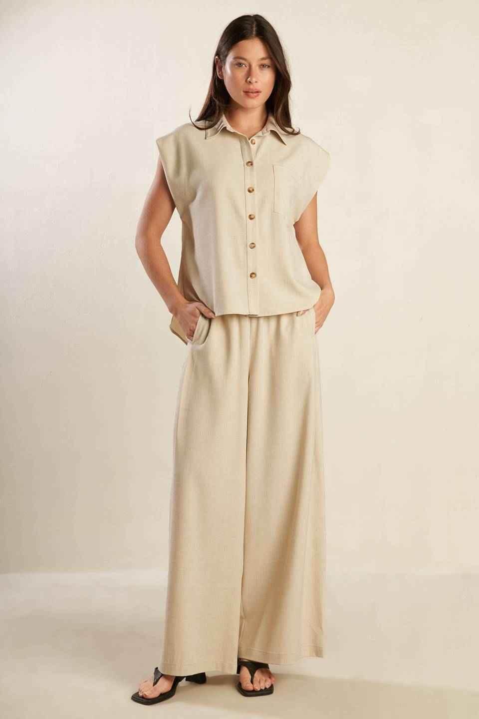 GO WITH GRACE WOVEN SHIRT TOPS by Flying Tomato