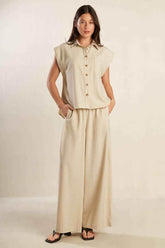 GO WITH GRACE WOVEN SHIRT TOPS by Flying Tomato