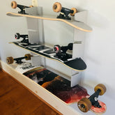 HANGTHIS Up Skateboard Organizer 26" (Holds 4) Sporting Goods Organization, Skateboard Rack, Skateboard Display Organizer for Garages, Man-Cave, Bedroom and Rooms by HangThis Up My Shed Organizing System