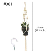 Hanging Plant Handmade Macrame Plant Hanger Flower Pot Planter Hanger Wall Decor Courtyard Garden Hanging Planter Hanging Basket by DSERS