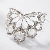 Luxury Miss Universe Crown Round Wedding Crystal Pearl Crowns Peacock Feather Tiaras Rhinestone Pageant Diadem CZ Coroa Novia Tiaras by DSERS