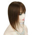 Doreen 13*13cm 8" 12" 16" Topper Human Hair Bangs Real Remy Human Hair Toppers for Women With Thin Hair Silk Base with Hair Weft Hair Accessories by Zopi / AliExpress