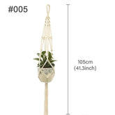 Hanging Plant Handmade Macrame Plant Hanger Flower Pot Planter Hanger Wall Decor Courtyard Garden Hanging Planter Hanging Basket by DSERS