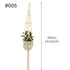 Hanging Plant Handmade Macrame Plant Hanger Flower Pot Planter Hanger Wall Decor Courtyard Garden Hanging Planter Hanging Basket by DSERS
