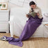 Hot Mermaid Tail Blanket Yarn Knitted Handmade Crochet Mermaid Blanket Super Soft Kids Adults Throw Bed Wrap Bedding 3 Sizes by DSERS