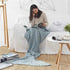 Hot Mermaid Tail Blanket Yarn Knitted Handmade Crochet Mermaid Blanket Super Soft Kids Adults Throw Bed Wrap Bedding 3 Sizes by DSERS