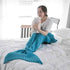 Hot Mermaid Tail Blanket Yarn Knitted Handmade Crochet Mermaid Blanket Super Soft Kids Adults Throw Bed Wrap Bedding 3 Sizes by DSERS